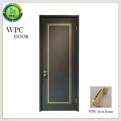 अच्छी कीमत मच्छर प्रतिरोधी लकड़ी बहुलक मिश्रित दरवाजे, WPC सादे सफेद बेडरूम दरवाजा ऑनलाइन