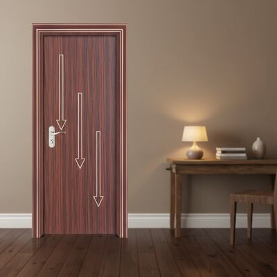 पर्यावरण के अनुकूल WPC खोखला दरवाज़ा, दीमक प्रतिरोधी और फफूंदी प्रतिरोधी गुणों के साथ, टिकाऊ भवन परियोजनाओं के लिए