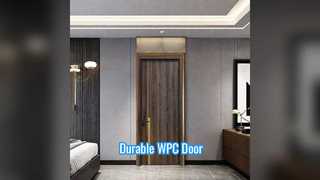 डब्ल्यूपीसी खोखला दरवाजा मजबूत नमी प्रतिरोधी कम रखरखाव