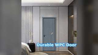 डब्ल्यूपीसी खोखला दरवाजा टिकाऊ नमी प्रतिरोधी कम रखरखाव