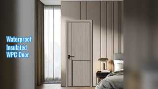 डब्ल्यूपीसी खोखला दरवाजा नमी प्रतिरोधी हीट इंसुलेटेड